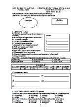 Đề kiểm tra học kỳ II môn Tiếng Anh Lớp 7 - Năm học 2015-2016 - Sở GD & ĐT Hà Tĩnh